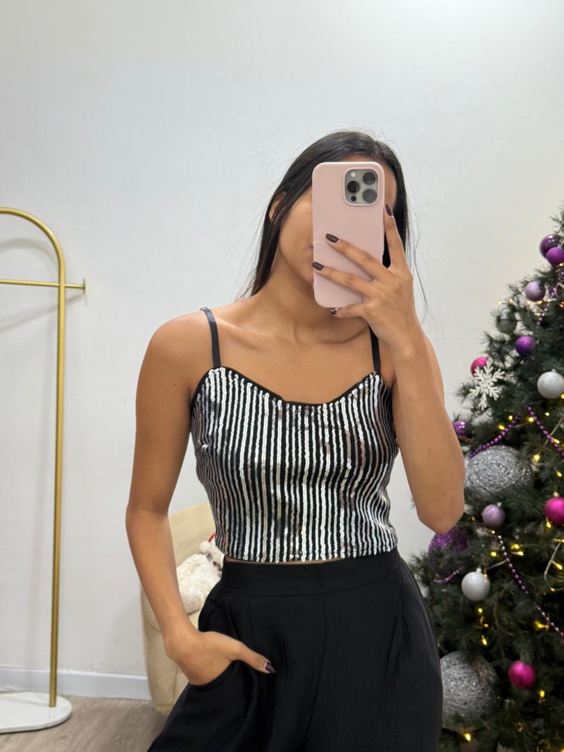 Top de lentejuelas HMT57077