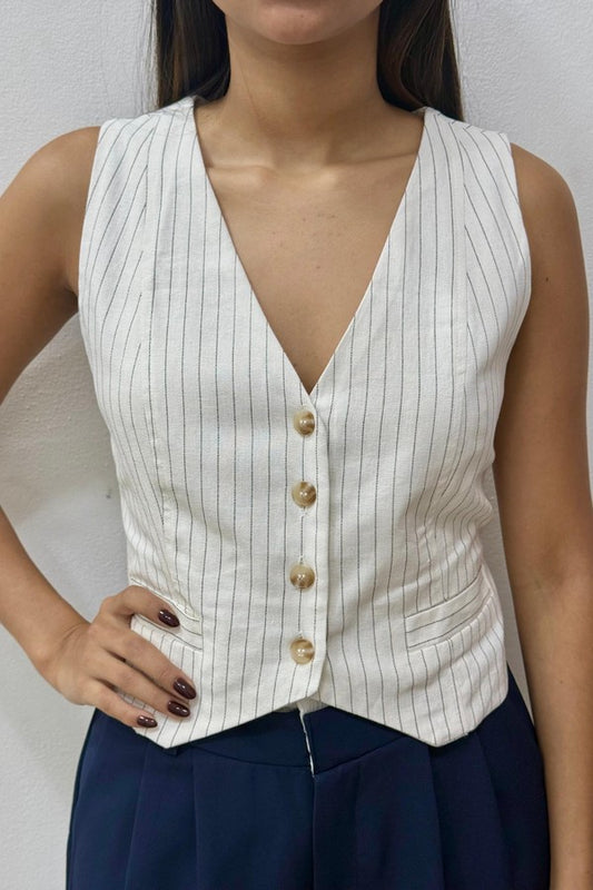 Chaleco de rayas TW1793