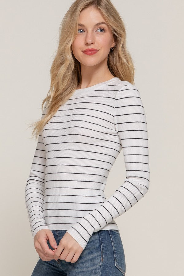 Sueter Blanco con Rayas SW14195