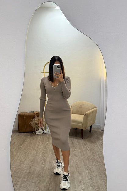 Vestido Manga Larga TW1202